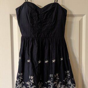 Embroidered Navy Sundress by Speechless